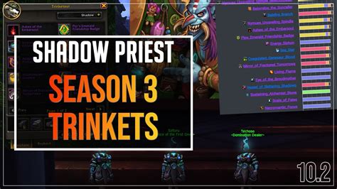 shadow priest trinkets Comment by reverandmaniac from what i can see there's really only 2 rings in the raid so it's on every classes bis for raid drop gear